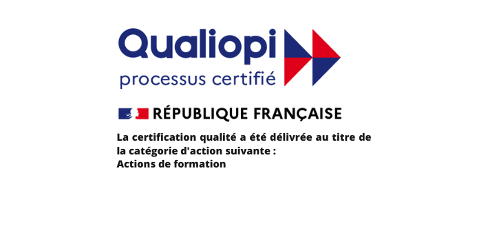 Logo Qualiopi - Actions de formation noir